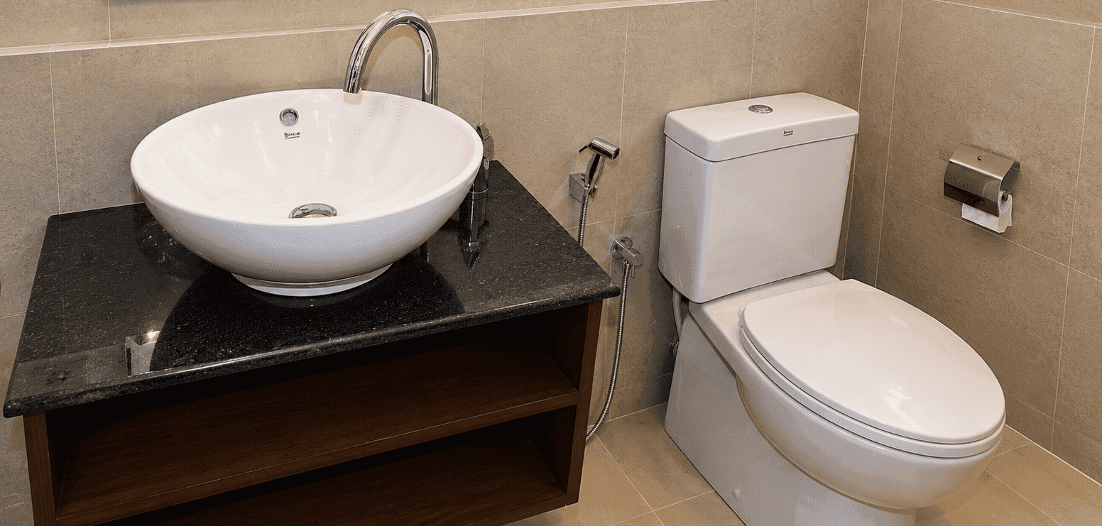 Sink and commode